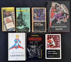 Vegyes könyvtétel, 14 db:
Antoine de Saint-Exupéry: A kis herceg, Charles és Mary Lamb: Shakespeare...