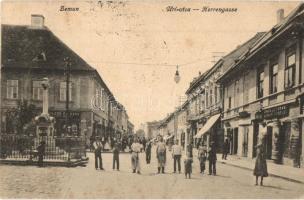 Zimony, Zemun, Semlin; Úri utca, üzletek / Herrengasse / street view, shops, 1941 Szabadka visszatért So. Stpl (EB)