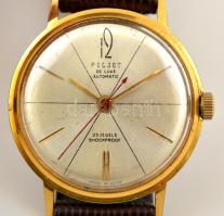 Poljot De Luxe automatic. automata karóra, 29 köves szerkezettel, bőr szíjjal, működő, szép állapotb...