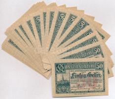 Ausztria / Bécs 1920. 50h (50x) pénztári utalvány T:I,I- Austria / Wien 1920. 50 Heller (50x) kassenschein C:UNC,AU