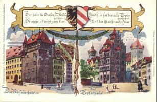 Nürnberg, Nuremberg; Toplerhaus, Wassauerhaus / palaces, E. Nister