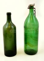 Régi különféle üveg palackok, hibátlanok, m:23-32 cm összesen: 5 db