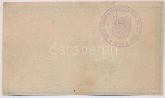 1918. 25K "3128" 3mm, hullámos hátlap, hamis "Szeben Vármegye Nagyszeben Szab. Kir. R...