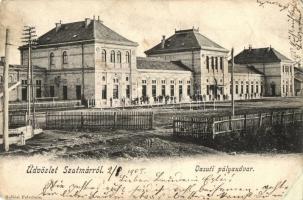 Szatmárnémeti, Satu Mare; vasútállomás. Hollósi felvétele / railway station (r)