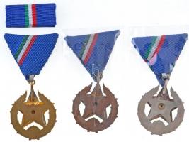 1951. "Közbiztonsági Érem" bronz, ezüst és arany fokozata a rendőrség tagjai részére, aran...