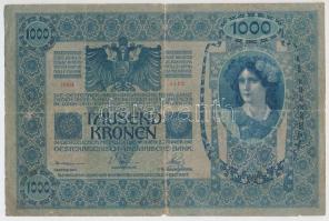 1902. 1000K hamis "Bereg Vármegye Vári Község 1904" felülbélyegzéssel (fake overprint) T:I...