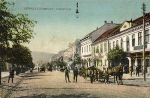 Székelyudvarhely, Odorheiu Secuiesc; Kossuth utca. W. L. Bp. 7613. / street view