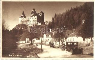 1937 Brassó, Brasov, Kronstadt; vár, automobilok / castle, automobiles, Foto Angelo, photo