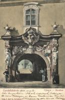 1905 Gyulafehérvár, Karlsburg, Alba Iulia; új kapu. Patri F. Vilmos kiadása / Neuthor / new gate (EK)
