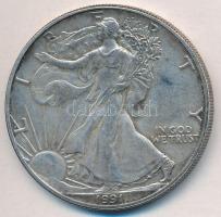 Amerikai Egyesült Államok 1991. 1$ Ag "Amerikai Sas" T:2,2- szennyeződés
USA 1991. 1 Doll...