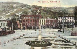 Northfield, Vermont; The Common, square, park (EK)