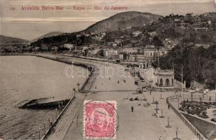 Rio de Janeiro, Avenida Beira-Mar, Lapa / avenue, promenade, TCV card (EK)