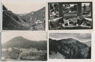 6 db RÉGI erdélyi városképes lap (Radnaborberek, Kisilva, Bálványos) / 6 pre-1945 Transylvanian town-view postcards