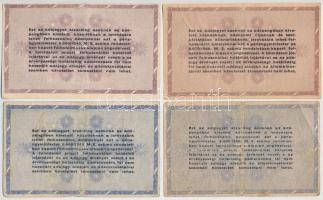 1946. 10db-os vegyes magyar adópengő bankjegy tétel, közte fordított címeres T:III,III-