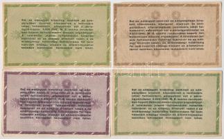 1946. 10db-os vegyes magyar adópengő bankjegy tétel, közte fordított címeres T:III,III-