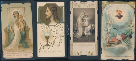 7 db litho szentkép dombornyomott, aranyozott, jó állapotban