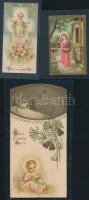 7 db litho szentkép, csipkés szélű, aranyozott, jó állapotban