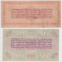 Budapest 1945. 50P + 100P "Élelmezési Kölcsönjegy" T:II-,III
