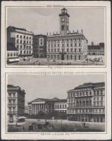 Budapest Régi városház és a Kálvin térlithokép 13x10 cm