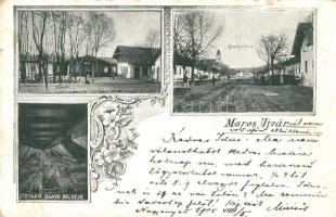 1905 Marosújvár, Ocna Mures; fürdő, Király utca, Stefánia bánya belső / spa, street, adit, mine interior. floral, Art Nouveau (EK)