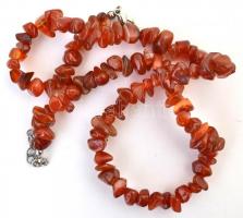 Korall nyaklánc, h: 51 cm