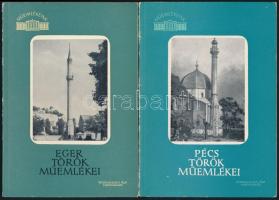 4 db török kori műemlékekről szóló könyv: Molnár József:  A török világ emlékei Magyarországon. Bp.,...