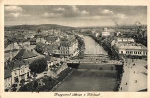 Nagyvárad, Oradea; Kőrös, zsinagóga / river, synagogue