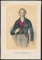 cca 1870-1880 Lord Palmerston, színezett litho, 25x17 cm