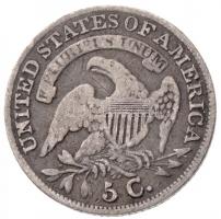 Amerikai Egyesült Államok 1834. 5c Ag Liberty Cap Half Dime (1,23g) T:3 USA 1834. 5 Cents Ag Liberty Cap Half Dime (1,23g) C:F Krause KM#47