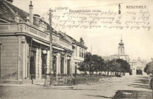 Keszthely, Kossuth Lajos utca, Mérei Ignác kiadása (fa)