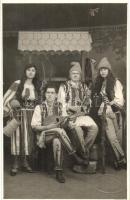 1927 Bucharest, Bucuresti; Romanian folklore, music band, photo (cut)