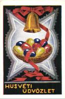 Húsvéti üdvözlet. Rigler József Ede 307. kiadása / Easter greeting art postcard