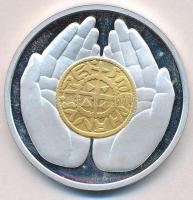 1989. Emlékül aranyozott, ezüstözött fém ÁPV látogatói emlékérem (42mm) T:1-(PP)