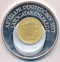 1989. "Emlékül" aranyozott, ezüstözött fém ÁPV látogatói emlékérem (42mm) T:1-(PP)
