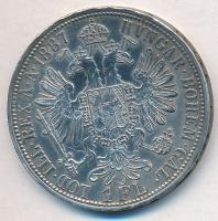 Ausztria 1887. 1Fl Ag "Ferenc József" T:1-,2 Austria 1887. 1 Florin Ag "Franz Joseph" C:AU,XF  Krause KM#2222