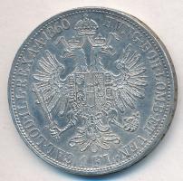 Ausztria 1860A 1Fl Ag Ferenc József T:1-,2  Austria 1860A 1 Florin Ag Franz Joseph C:AU,XF Krause KM#2219