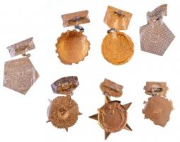 Szovjetunió 7db-os vegyes jelvény és kitüntetés tétel, főleg militária témában T:1-,2
Soviet Union ...