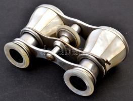 Busch gyögyház berakásos színházi távcső, jelzett, fogórész hiányzik, jó állapotban, működik, tartó ...