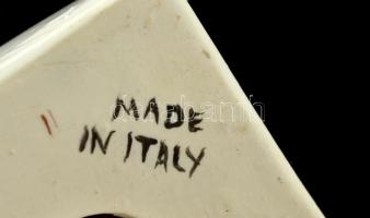 Jézus-fej, olasz porcelán, kézzel festett, jelzett, apró kopásnyomokkal, m: 16 cm