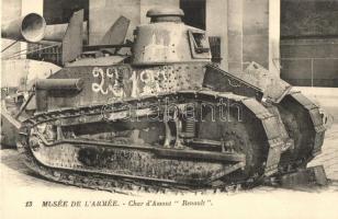 Renault FT, Char d'Assaut; Musée de l'armée - French light tank, military museum (from postcard booklet)