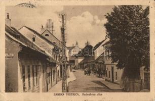 Besztercebánya, Banska Bystrica; Radványi utca, Myto autostop / Radvanska ulica / street