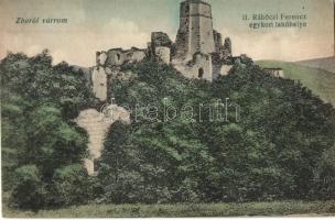 Zboró, Zborov; II. Rákóczi Ferenc egykori lakóhelye, vár / castle