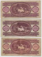 1949-1984. 100Ft (7xklf) T:III,III- közte egy szép papír is