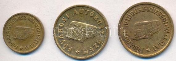 1946-1968. 1Ft "FAKV (Fővárosi Autóbusz Községi Vállalat)" + 10Ft "FAKV (Fővárosi Aut...