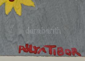 Pólya jelzéssel: Modiano. Akvarell-ceruza, papír, 30×22 cm