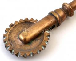 Régi réz derelyevágó, h:20,5 cm