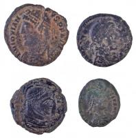 4db-os római rézpénz tétel a Kr. u. IV. századból, közte Heraclea / Jovianus 363-364. AE Follis (2,6...