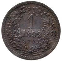 1892KB 1kr Cu "Fiume címer" Körmöcbánya T:2,2-  
Hungary 1892KB 1 Kreuzer Cu "Fiume ...