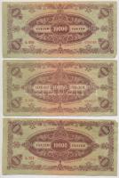 1945. 10.000P (10x) mindegyik "MNB" bélyeggel, valamint három darabon hamis "10.000 P...