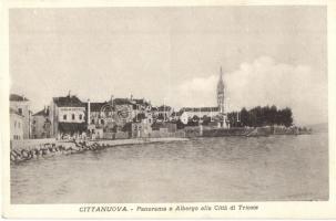 Novigrad, Cittanova, Cittanuova; Panorama e Albergo alla Citta di Trieste